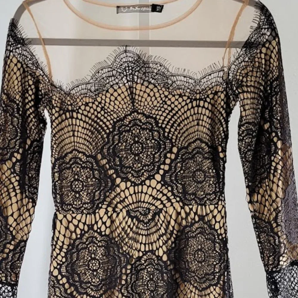 FOR LOVE AND LEMONS grace mini dress in lace Sz XS - Picture 3 of 7